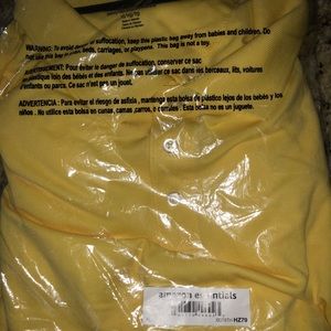 Men’s Yellow Polo- XL